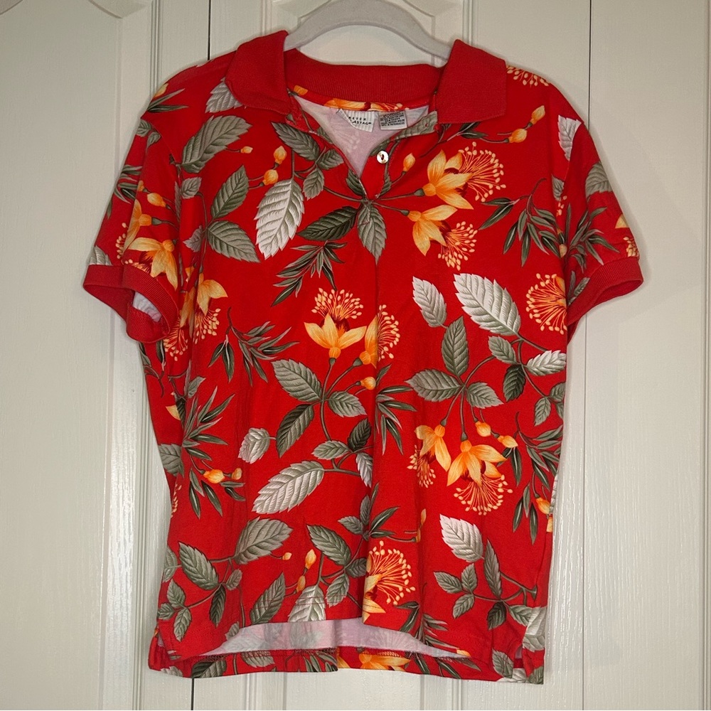 Women’s Short Sleeve Hawaiian Shirt | Size L